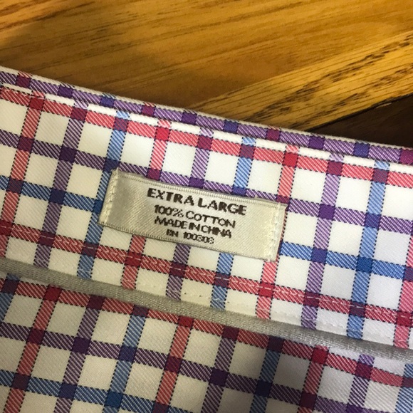 Peter Millar XL Checkered short sleeve shirt EUC - Picture 4 of 6